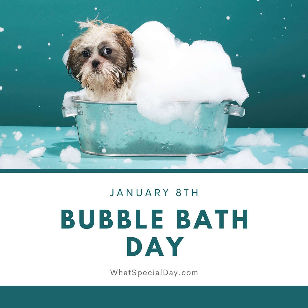January 8th - Bubble Bath Day.